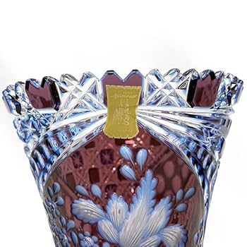 Meissen 磁器皿 青い花模様 約24cm x 13cm ノーブランド品 Meissen Vase Clear Purple Blue Meissen